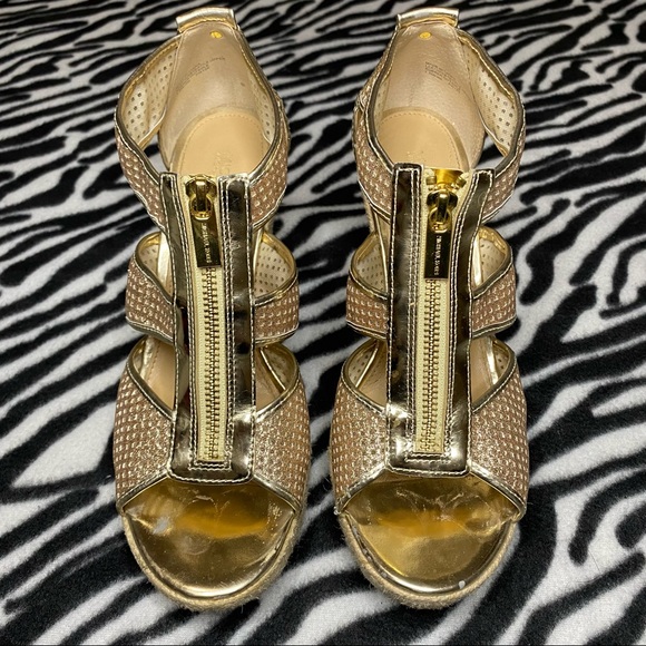 Michael Kors Wedge Zip Up Heels - Picture 1 of 4